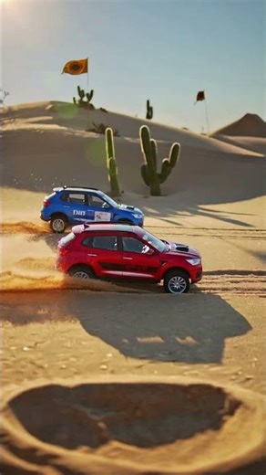 RC Car Desert Rally 🏜️| TinyScapeX #MiniWorld #CinematicLoop