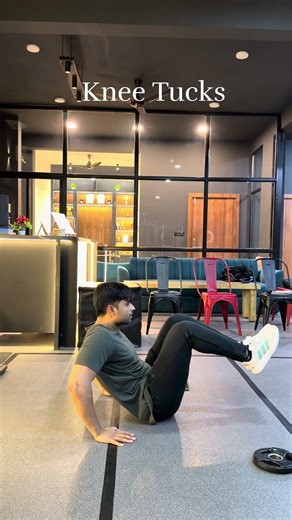 Easy way to do Knee Tucks Exercise. #fitness #gymmotivation #youtubeshorts