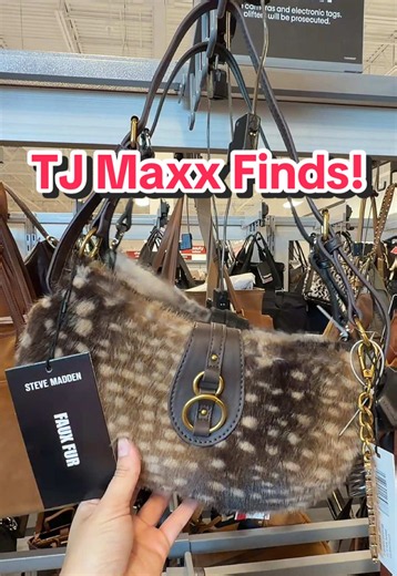 Shop with me at TJ Maxx! I’m seeing lots of fur bags out and cute styles too ☺️ @TJ Maxx #tjmaxxfinds #pursetok #handbags #shoulderbags #newbags