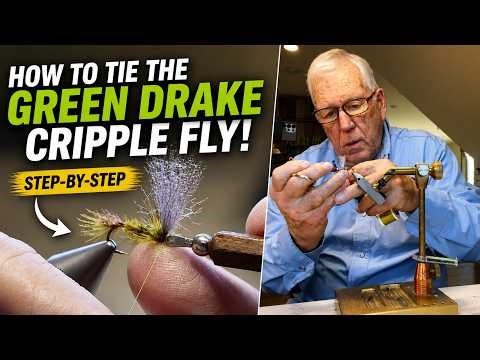 Green Drake Cripple Fly Tying Tutorial with Mike Lawson