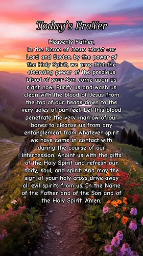 #prayer:Purify us and wash us clean with the blood of Jesus #Lord #God #blessings #faith #Repent #healing #blessed #fypシ゚viralシ #fypchallenge #followerseveryonehighlights | Daily Gospel