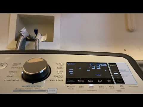 GE smart dispenser flush out