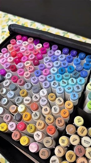 Marker Sounds With Ohuhu Colors 🎨✨ #ohuhu #ohuhumarkers #markersounds #asmr #satisfying