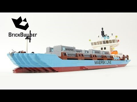 Lego Creator 10155 Maersk Line Container Ship - Lego Speed Build