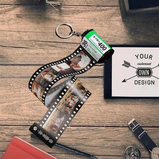 Customizable Film Photo Keychain With Music Code , Personalize 5-15 Photos Picture Keychain, Camera Roll Gift, Gift for Her, Christmas Gift - Etsy UK