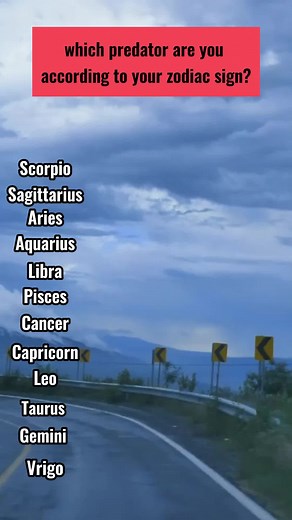 Which predator are you according to youzodiac signs#zodiacs #astrology #fyp
