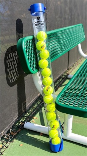 OnCourt OffCourt ClearCourt Ball Tube for Pickleball and Tennis Balls.
