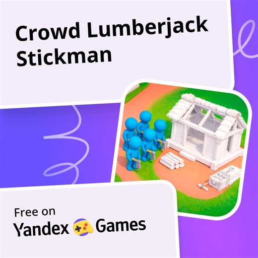 Crowd Lumberjack Stickman - play online for free on Yandex Games