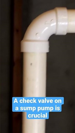 A check valve on a sump pump is crucial. Find out how it works.