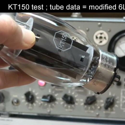 KTシリーズの出力管三種を真空管テスターで測定 KT150 vs KT88 measured by tube tester #amplifier