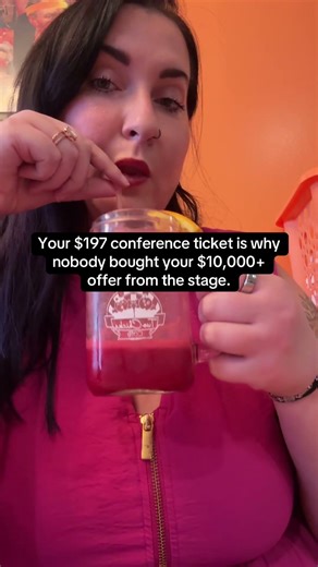 Cheap conference tickets fill rooms with people who think everything else you sell is too expensive
