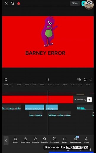 ANOTHER SNEAK PEEK OF MY BARNEY ERROR CAPCUT EDITION