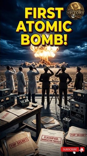 The Manhattan Project – The First Atomic Bomb #historyshorts #shorts