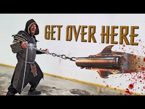 Scorpion's Chain Attack in Real Life! (MORTAL KOMBAT)