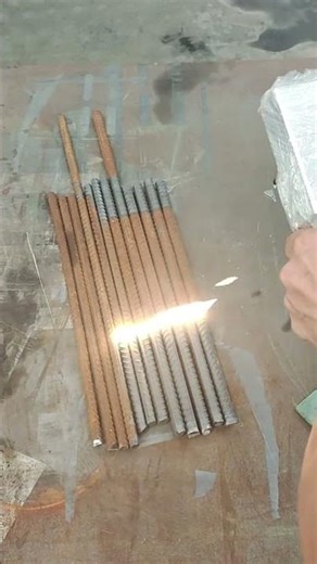 This Laser Makes Rebar Rust Vanish Like Magic#shorts #cleaning #clean #cleaner #laser