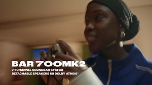 JBL Bar 700MK2-7.1 Channel soundbar System with Detachable Speakers and Dolby Atmos, 780W max Output Power and a 10" Wireless subwoofer, Works with Voice Assistant-Enabled Speakers (Black)