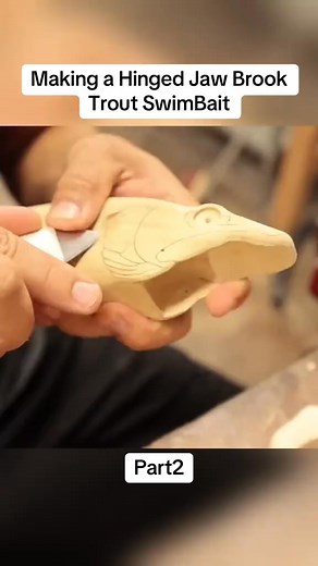 3.3K views · 39 reactions | Making a Hinged Jaw Brook Trout SwimBait. Part2 #fyp #tiktok #fishing #marlingbaits | Marling Baits | Facebook