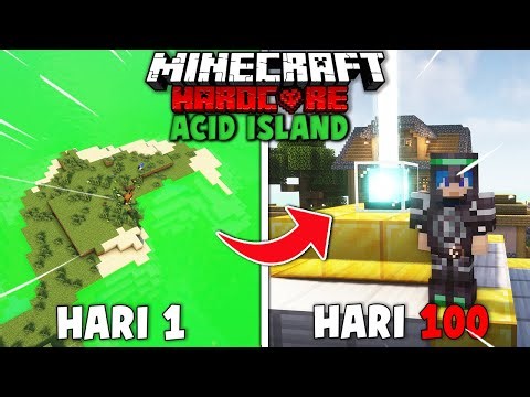 100 Days in Minecraft Hardcore ACID ISLAND