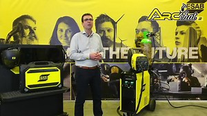 3.3K views · 84 reactions | In this episode of ESAB Arc Chat, Hans Ebinger outlines the key features of our latest MIG system. Fabricator is a fully mobile welding workstation, designed for heavy-industrial MIG, flux cored, and stick applications, with welding output up to 500 A and 400 A at 60% duty cycle. Catch up with previous episodes and claim your free Arc Chat stickers here: https://www.esab.co.uk/gb/en/news/arcchat.cfm | ESAB Europe | Facebook