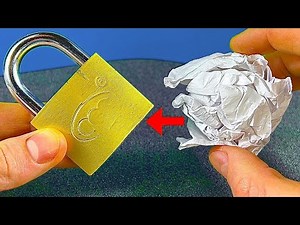Open a Lock with Paper !! How To Open A Lock With Paper