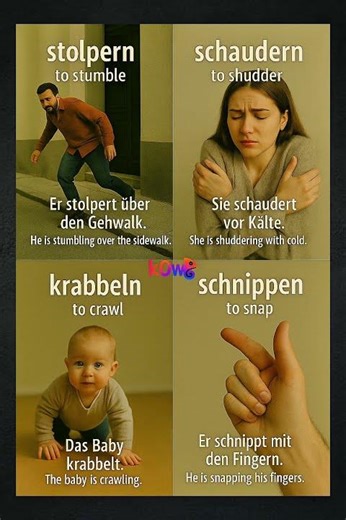 Bewegungen & Geräusche: Alltag in Verben