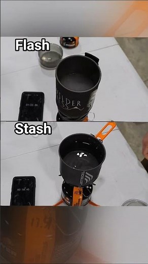 Jetboil Flash vs Stash Boil Test