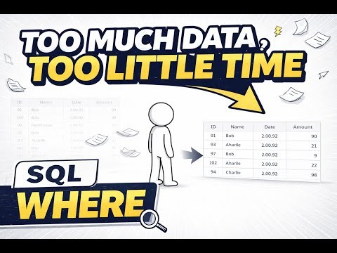 SQL Basics for Beginners | Too Much Data, Too Little Time - SQL WHERE Clause Explained