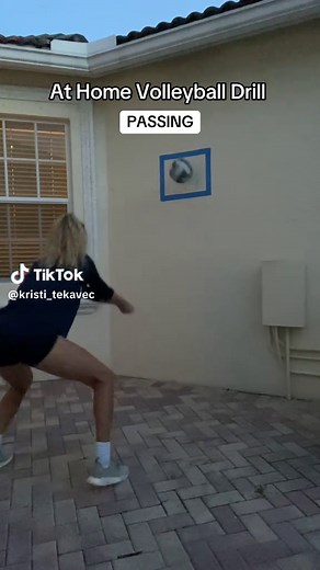 At Home Volleyball Drill for Improving Passing Skills