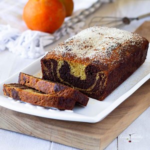 Chocolate Orange Marbled Cake (Gluten-free, Paleo) - Living Healthy With Chocolate