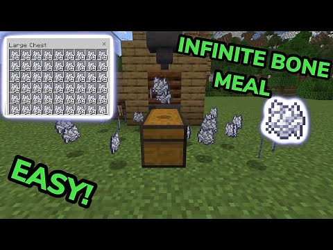 EASIEST 1.21 AUTOMATIC BONE MEAL FARM TUTORIAL in Minecraft Bedrock (MCPE/Xbox/PS4/Switch/PC)