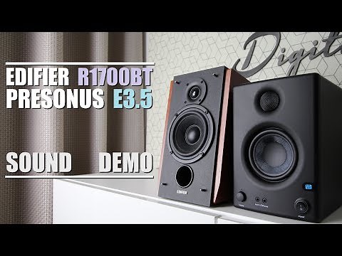 Presonus Eris E3.5 vs Edifier R1700BT || Sound Demo w/ Bass Test