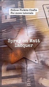 Faux rust with spray paint. #crafting #pickitzcrafts #primitivedecor | Pickitz Crafts & Home Decor