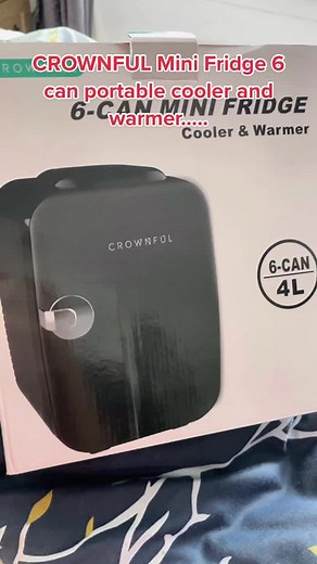 CROWNFUL Mini Fridge for Skincare, Cosmetics, and Food