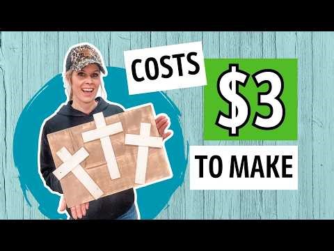 DIY Easter Cross Decor | Budget-Friendly Scrap Wood Project