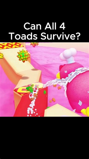 Can All 4 Toads Survive? in Captain Toad Treasure Tracker #mario #nintendoswitch #nintendo