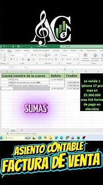 “Cómo hacer el asiento contable de una factura de venta” ✅ (correcto y claro) #contabilidad