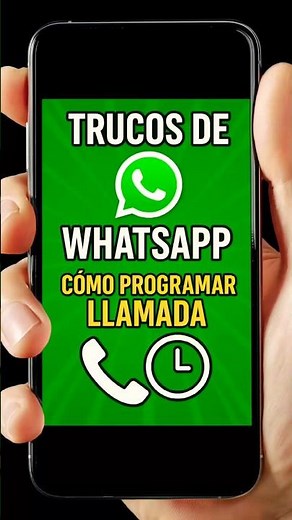 Usuarios de WHATSAPP: Hagan ESTO Para PROGRAMAR Llamadas | #whatsapp #whatsappstatus #whatsapptricks