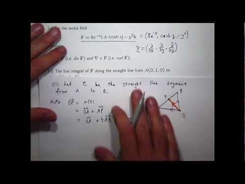 Div, curl + line integral examples