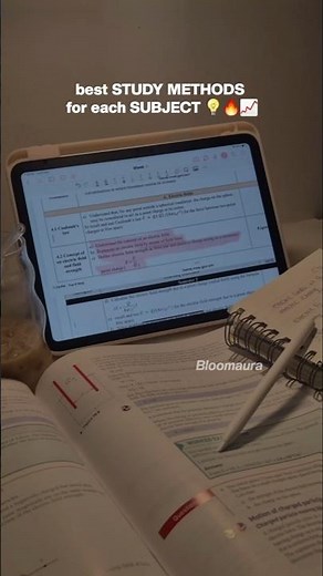 best study methods for each subjects 😌🔥📈