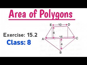 Area of Polygons Exercise 15.2 Class 8 Solution | Solved Question: 2 (b)