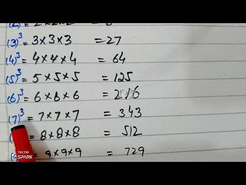 Math Class 5 unit 1 Ex 7 Cubed Numbers, Cubes of (1 -- 10 ) NBF FBISE NCP by Ghulam Hussain Qamar
