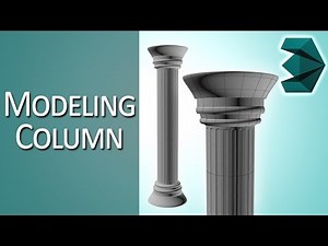 How to model a column in 3ds Max tutorial (tutorial preview)