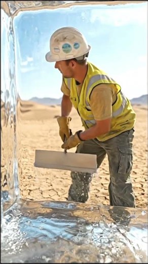 "Melting Ice Cube Turned Into Luxury Ice Palace 😳🧊 (Insane Timelapse!)" #iceworlds