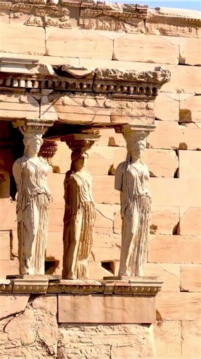 Gazing at Caryatids, Acropolis, Athens, Dot Travel from Reshma K. 🇬🇷