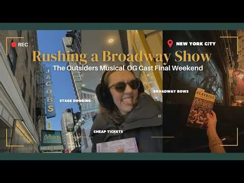 I saw the FINAL weekend of The Outsiders Musical OG Broadway Cast