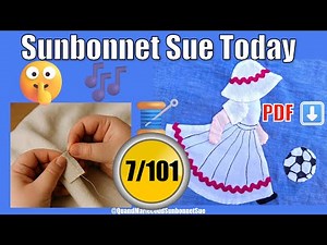 🟢How to sew Sunbonnet Sue playing soccer! 🧵 Easy modern patchwork - small project for beginners