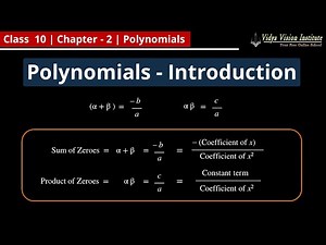 Polynomials - Introduction 🌟 Class 10 Maths Chapter 2 🌟 CBSE, NCERT 🎯