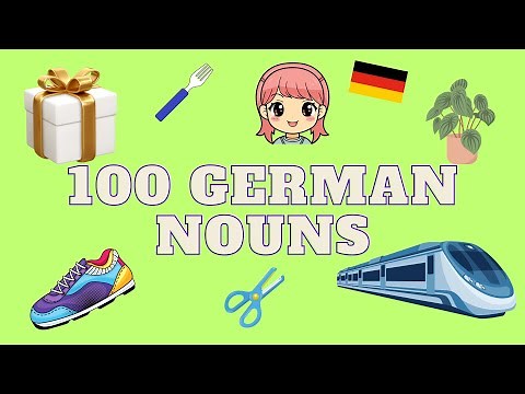 TOP 100 German Nouns for Kids | 100 Deutsche Nomen für Kinder | KidsGerman