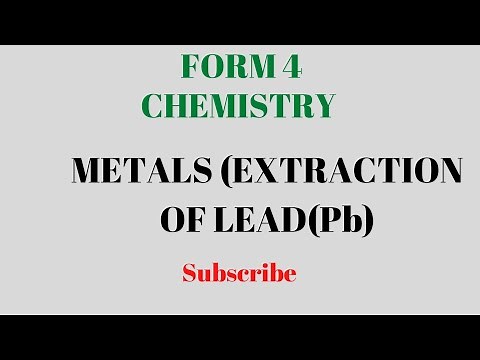 METALS (Extraction Of Lead metal)Lesson 3.