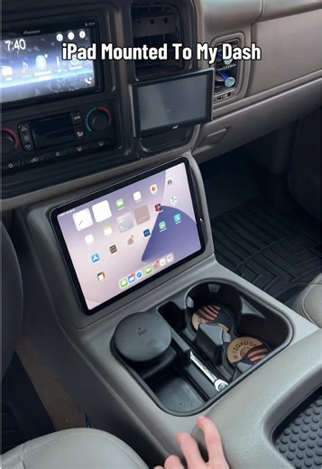 I never knew mounting a device to your dash is this easy! #ipad #tiktokshopjumpstartsale #phonemount #caraccessories #carmount